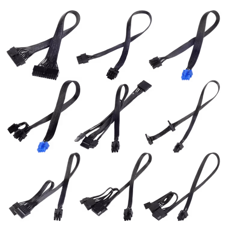 پک کامل کابل منبع تغذیه سیلوراستون مدل SST-PP05-E SLEEVE