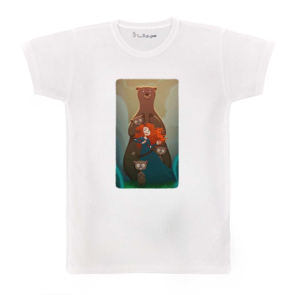 تی شرت بچگانه پرمانه طرح انیمیشن دلیر کد pmt.3860