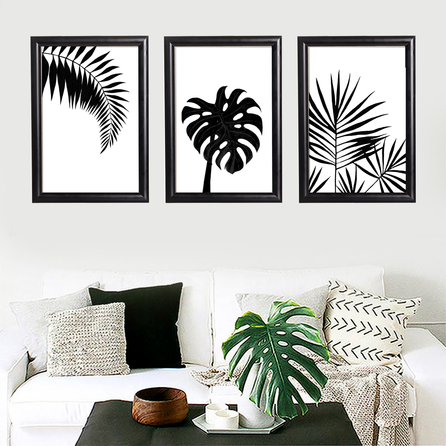 تابلو طرح برگ مدل SHAB1010 مجموعه 3 عددی