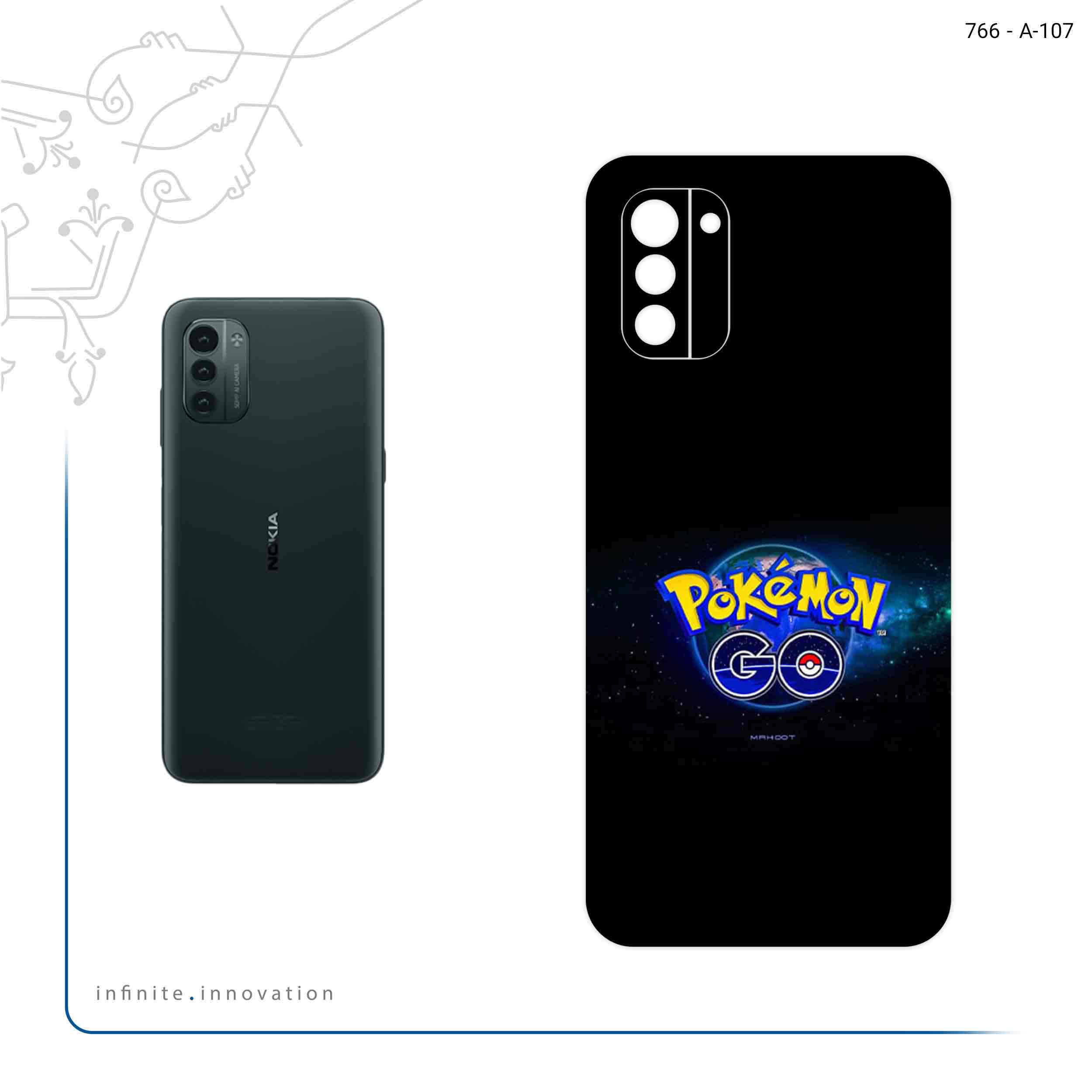 برچسب پوششی ماهوت مدل Pokemon Go Game Series مناسب برای گوشی موبایل نوکیا G21