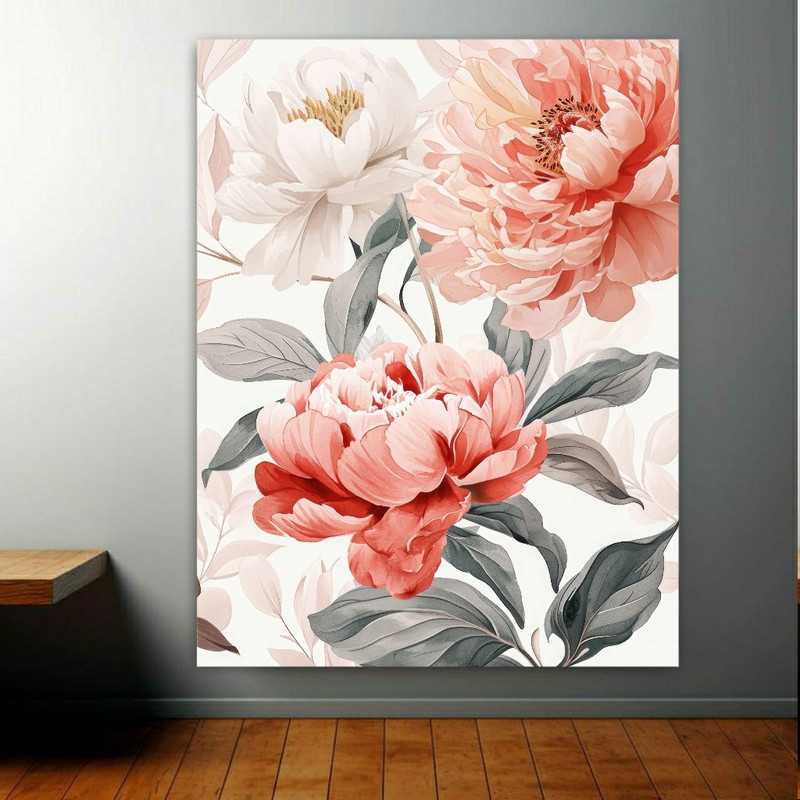 تابلو شاسی طرح گل مدل زیبا کد BK2018 | دنیای قاب