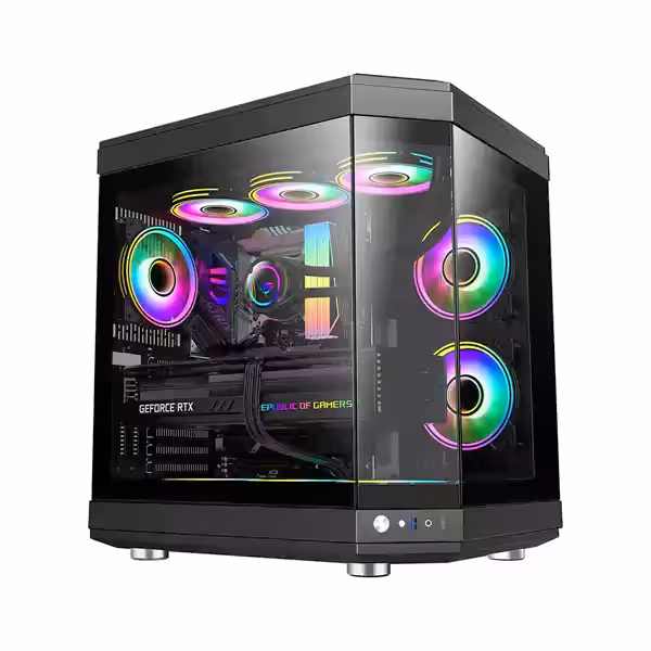 کیس گیمینگ گیم مکس HYPE Black | پردیس پازار