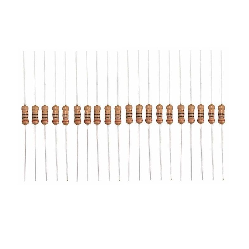 مقاومت 10 اهم 1/2 وات کد 610 بسته 20 عددی