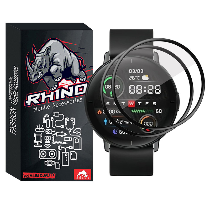 محافظ صفحه نمایش راینو مدل PMMA مناسب برای ساعت هوشمند میبرو لایت بسته 2 عددی | کالا برتری