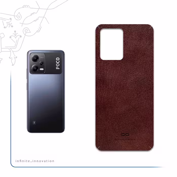 برچسب پوششی ماهوت مدل Natural-Leather مناسب برای گوشی موبایل شیائومی Poco X5