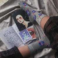 جوراب ناسا طوسی ساقدار نخ پنبه فری سایز