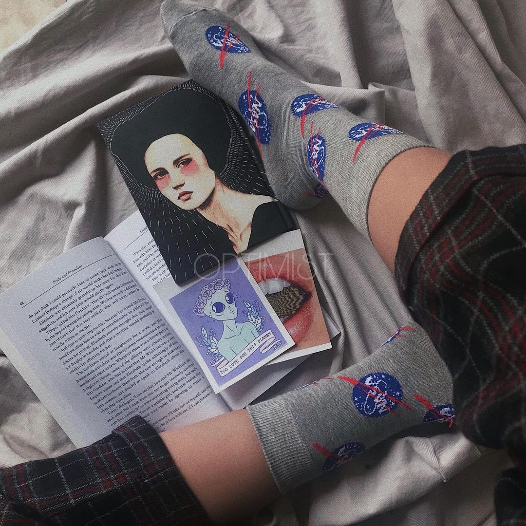 جوراب ناسا طوسی ساقدار نخ پنبه فری سایز