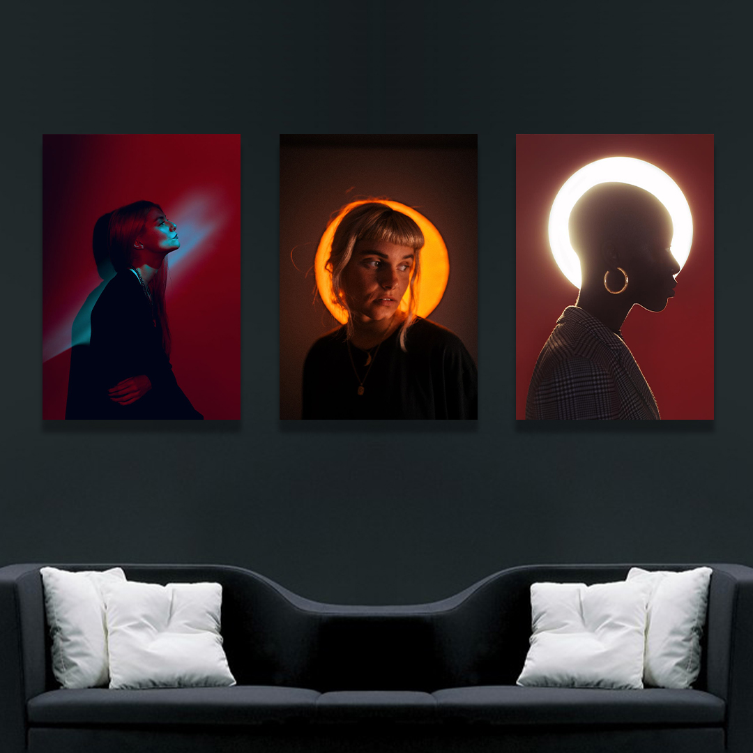 تابلو بوم مدل دخترانه کد VND-92 مجموعه سه عددی