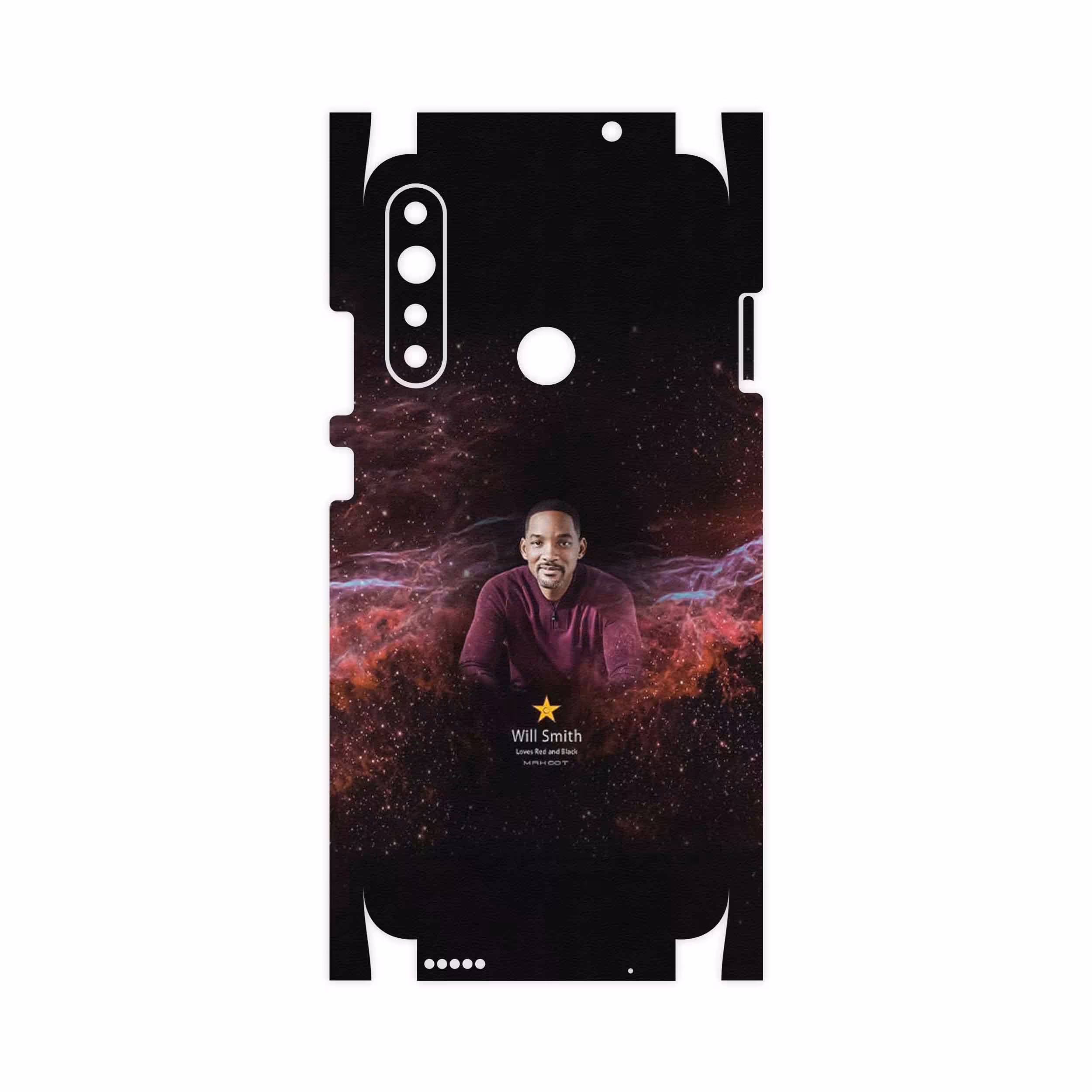 برچسب پوششی ماهوت مدل Will Smith-FullSkin مناسب برای گوشی موبایل جی پلاس P10
