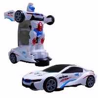 اسباب بازی ترانسفورمر تبدیل شونده  سفید موزیکال