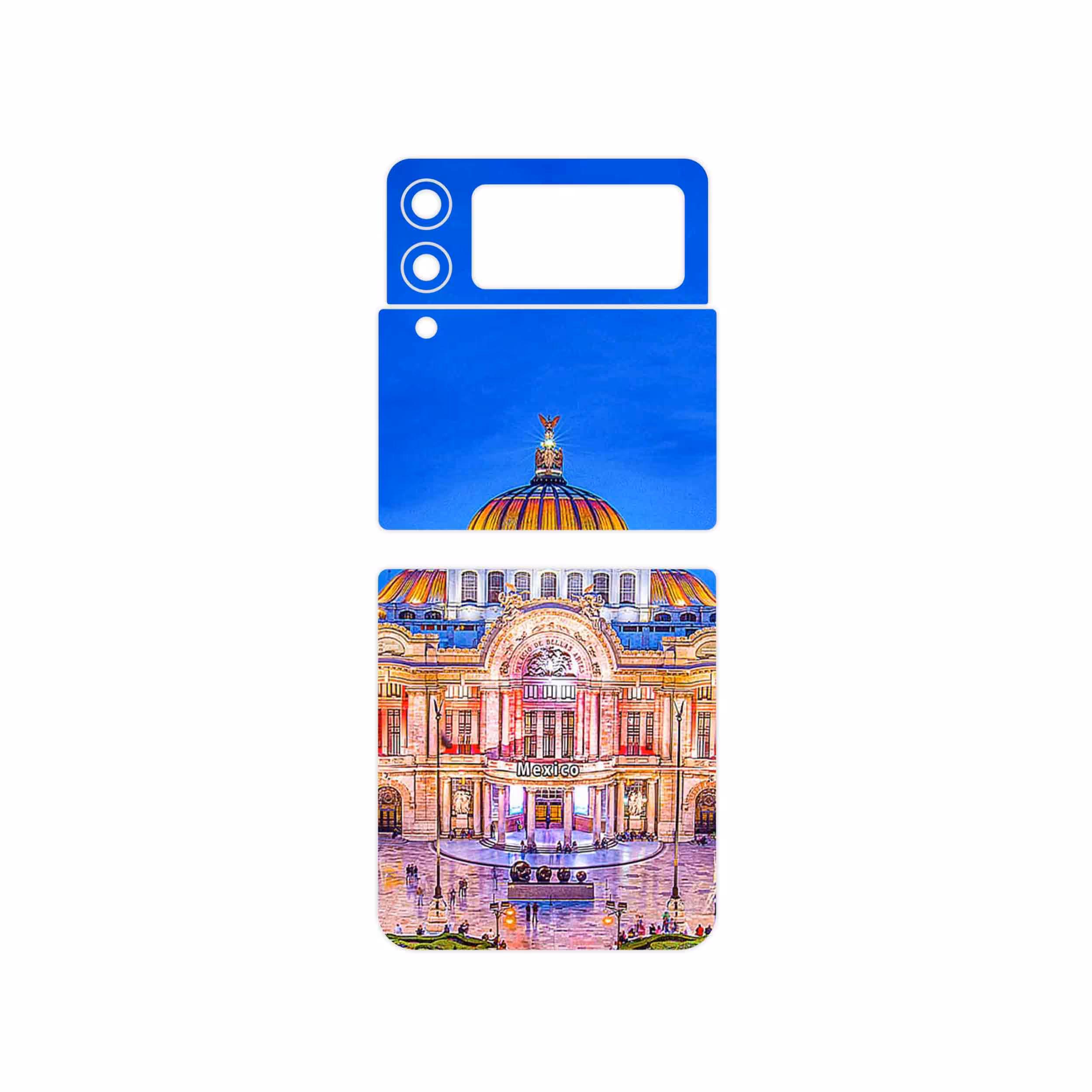 برچسب پوششی ماهوت مدل Mexico City مناسب برای گوشی موبایل سامسونگ Galaxy Z Flip3 5G