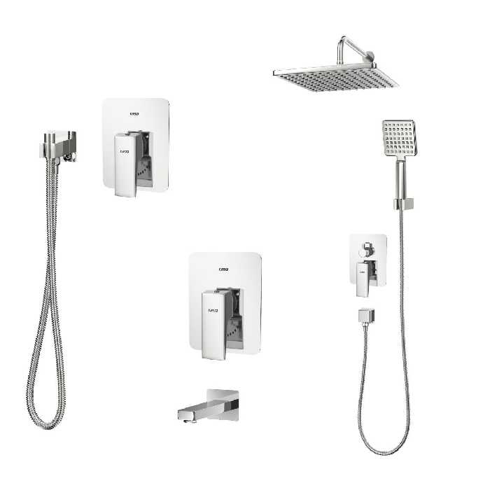 ست شیرآلات کسری مدل دامون توکار مجموعه 6 عددی