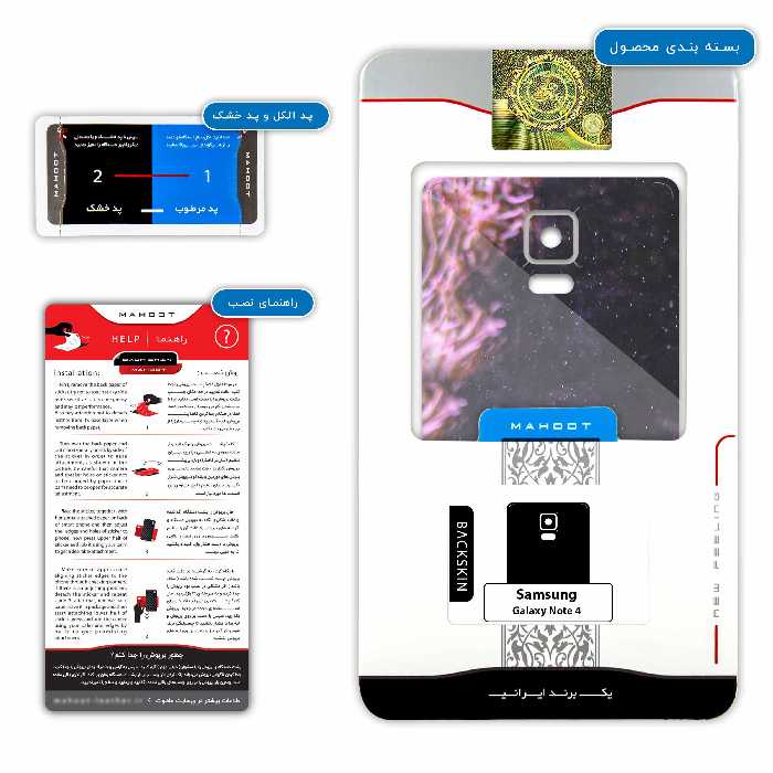 برچسب پوششی ماهوت مدل Clownfish مناسب برای گوشی موبایل سامسونگ Galaxy Note 4