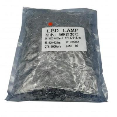 LED لیزری سوپر هایبرایت 5mm قرمز بسته1000 تایی