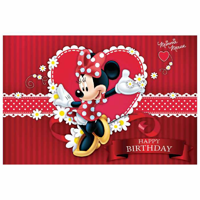 بنر تم تولد طرح مینی موس دختر کد 1049