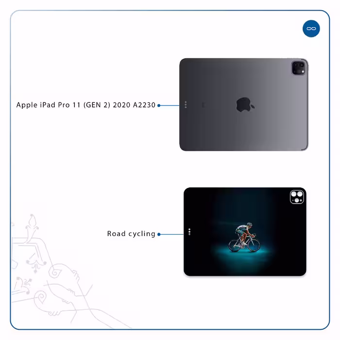 برچسب پوششی ماهوت مدل Road cycling مناسب برای تبلت اپل iPad Pro 11 (GEN 2) 2020 A2230