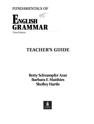 خرید و دانلود نسخه کامل کتاب Fundamentals of English Grammar: Teachers Book Full Text (Azar English Grammar)
