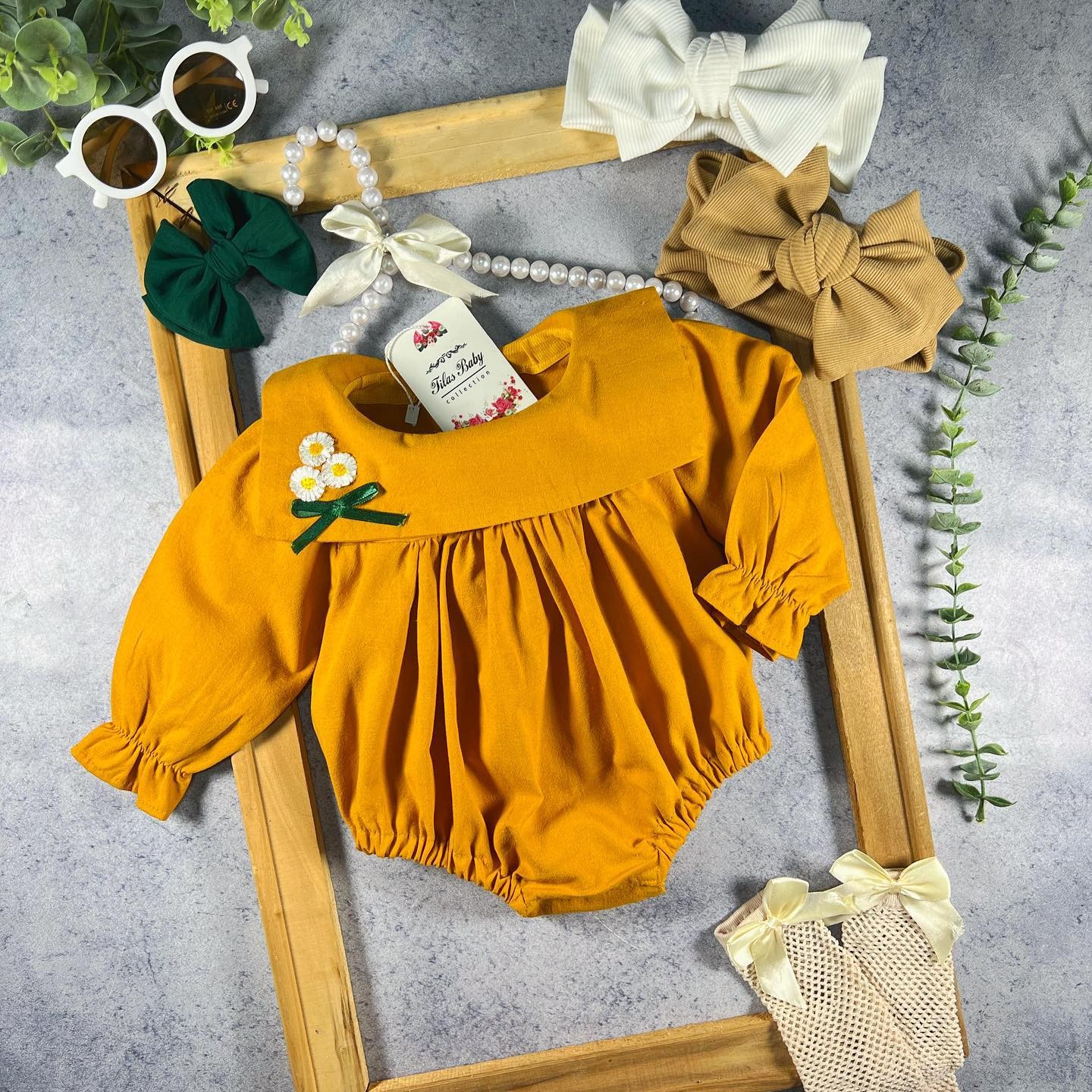 بادی دخترانه زیر دکمه  آستین دار جنس لینن اعلا قابل  ست با انواع دامن و شلوار