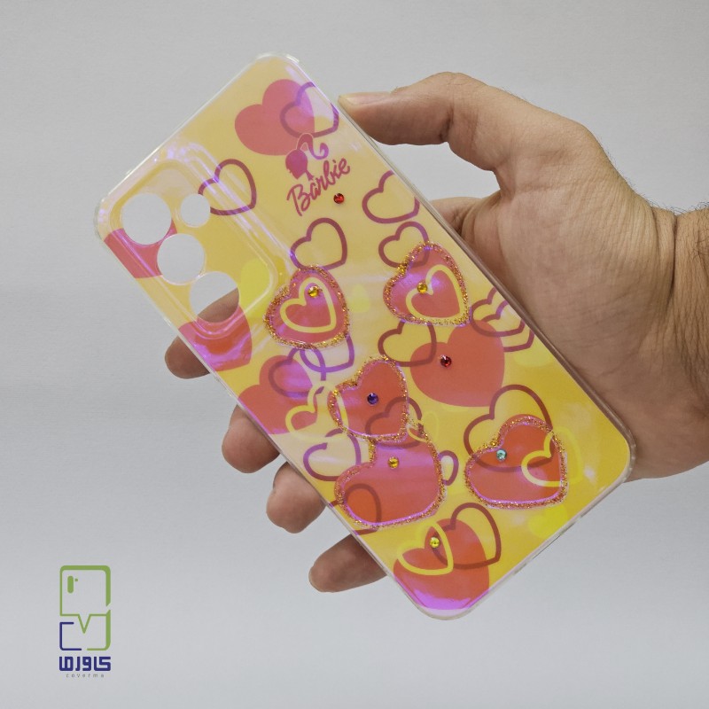 کاور گوشی A14 دخترانه هولوگرامی طرح قلب | خرید آنلاین