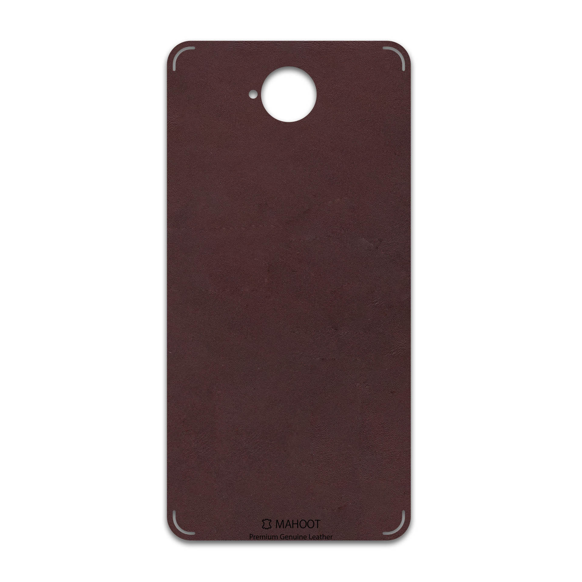 برچسب پوششی ماهوت مدل Matte-Dark-Brown-Leather مناسب برای گوشی موبایل مایکروسافت Lumia 650