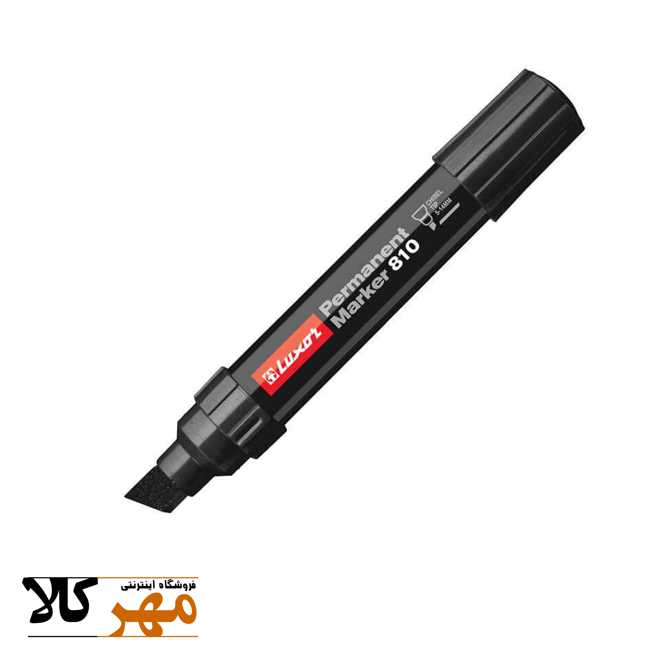 ماژیک پرمننت Luxor نوک پهن رنگ مشکی کد 810