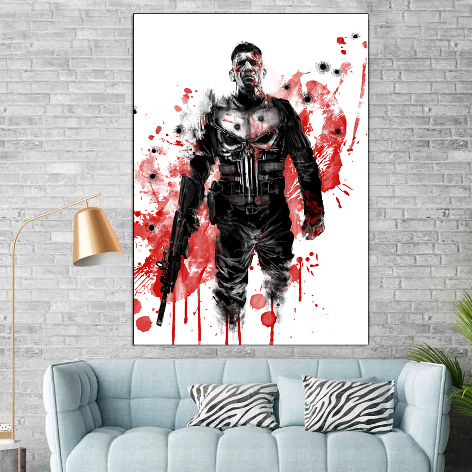 تابلو شاسی گالری استاربوی طرح پانیشر مدل مارول 078