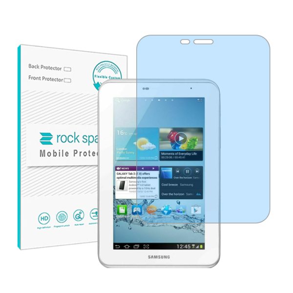گلس تبلت سامسونگ Galaxy Tab 2 70 P3100 مدل نانو هیدروژل آنتی بلو برند راک اسپیس کد 22304L