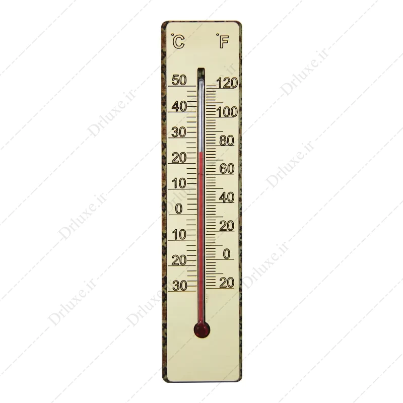 قیمت و خرید دماسنج چوبی دیواری سانتیگراد فارنهایت - دکتر لوکس