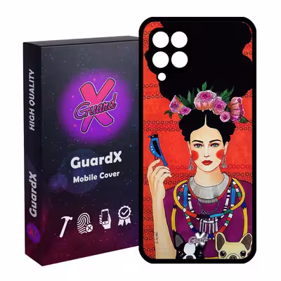 کاور گارد ایکس طرح دختر مدل Glass10150 مناسب برای گوشی موبایل سامسونگ Galaxy A12