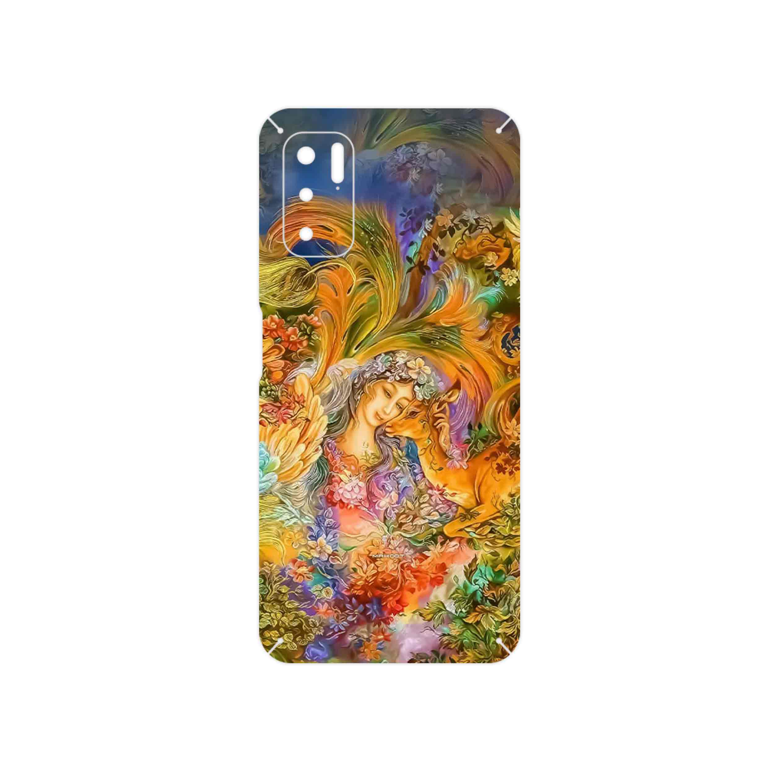 برچسب پوششی ماهوت مدل Persian miniature 3 مناسب برای گوشی موبایل شیائومی Redmi Note 10 5G