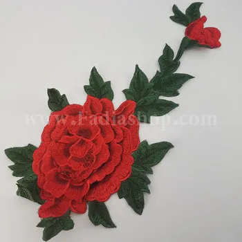 تکه دوزی گل ابریشم هندی 105