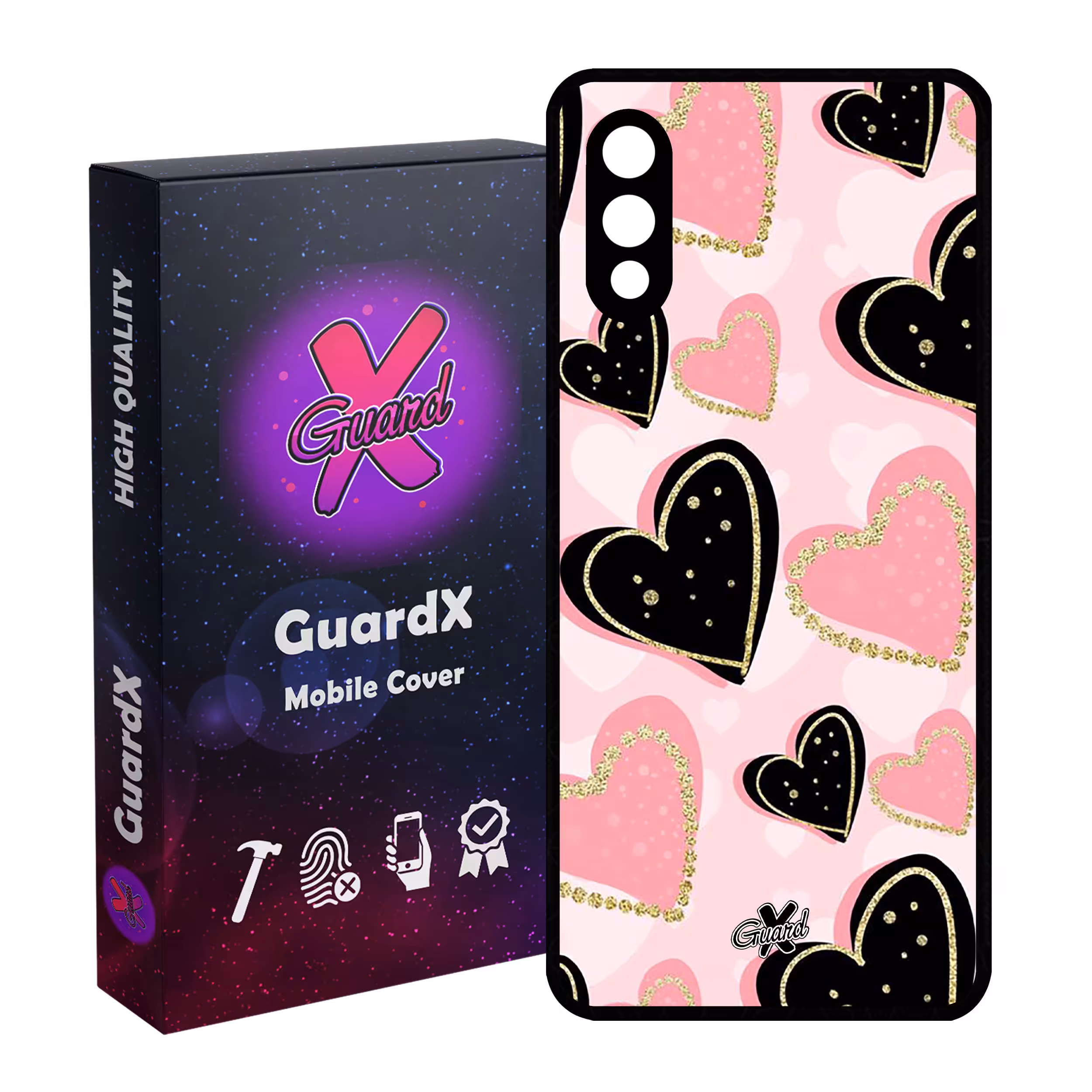 کاور گارد ایکس طرح Love مدل Glass10106 مناسب برای گوشی موبایل سامسونگ Galaxy A02 / M02