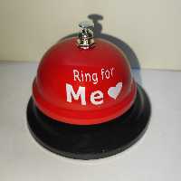 زنگ رومیزی مدل Ring قرمز مناسب رستوران و کافی شاپ بدون نیاز به برق و باتری