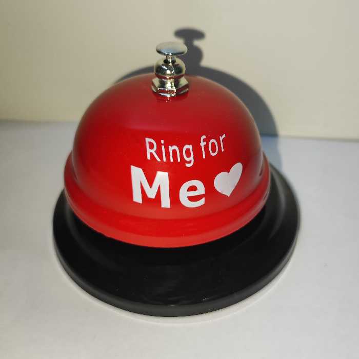 زنگ رومیزی مدل Ring قرمز مناسب رستوران و کافی شاپ بدون نیاز به برق و باتری