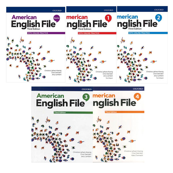 کتاب American English File Third Edition اثر جمعی از نویسندگان نشر ابداع 5 جلدی