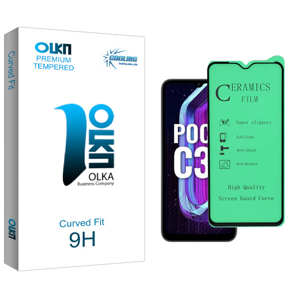 محافظ صفحه نمایش سرامیکی کولینگ مدل Olka Glass مناسب برای گوشی موبایل شیائومی Poco C31 | کالا برتری