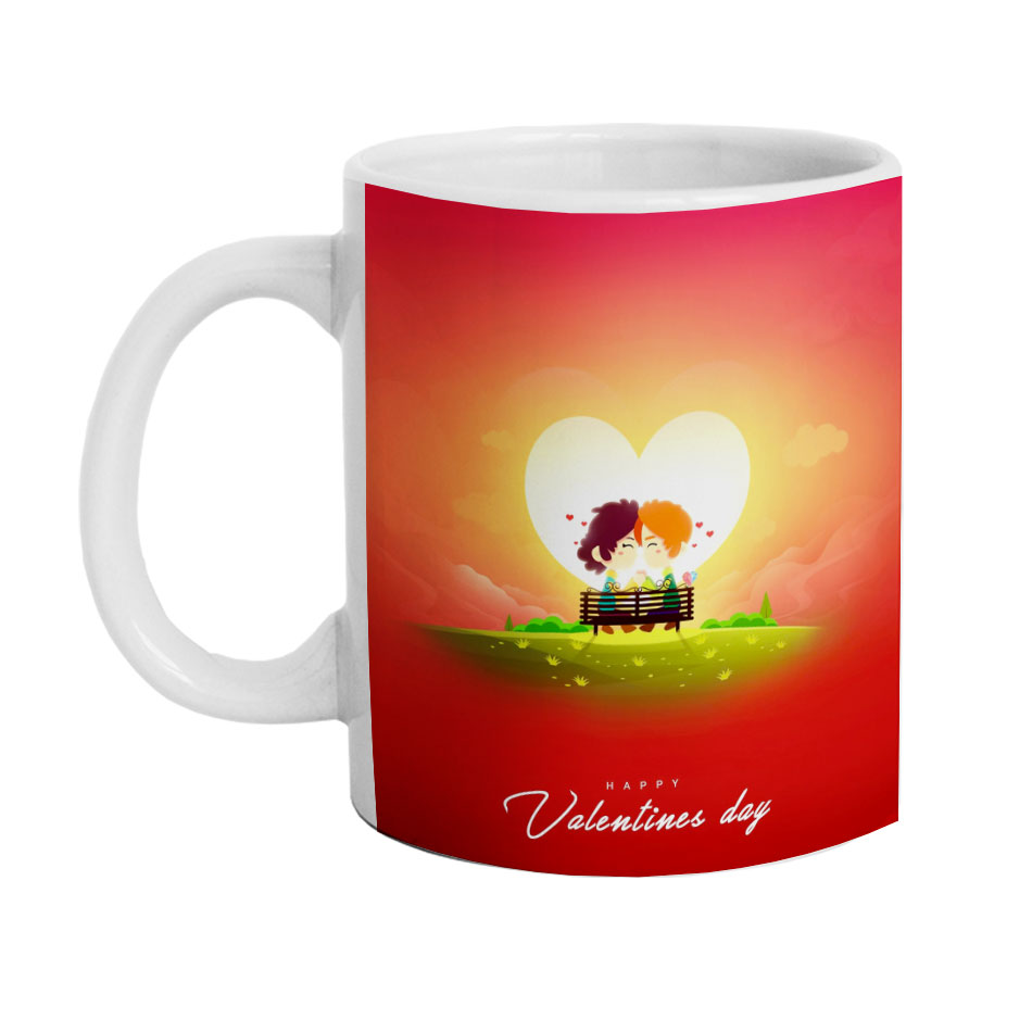 ماگ دارلی طرح عاشقانه مدل MG1710