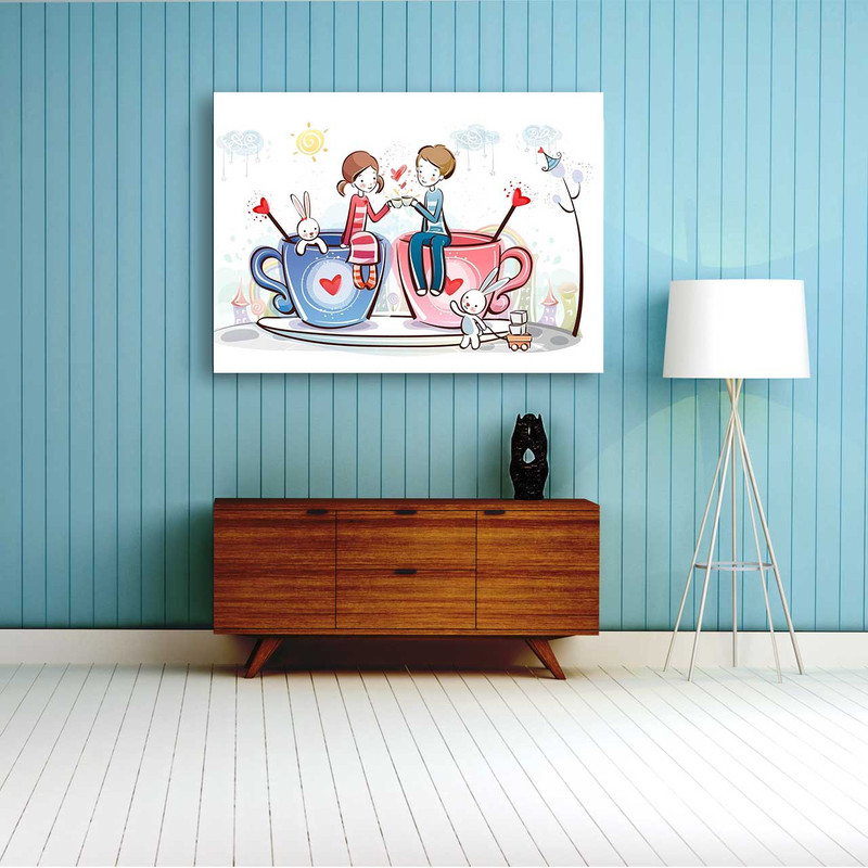 تابلو شاسی مدل Love 0402 | دنیای قاب