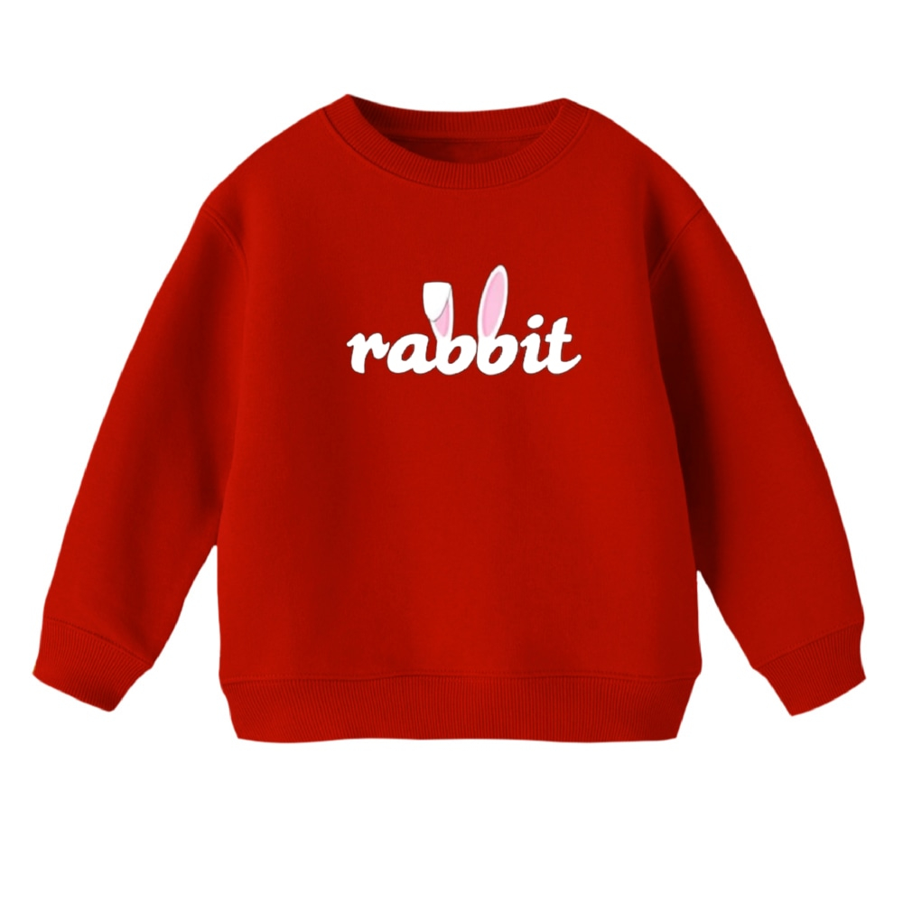 سویشرت بچگانه مدل خرگوش کد 17 رنگ قرمز