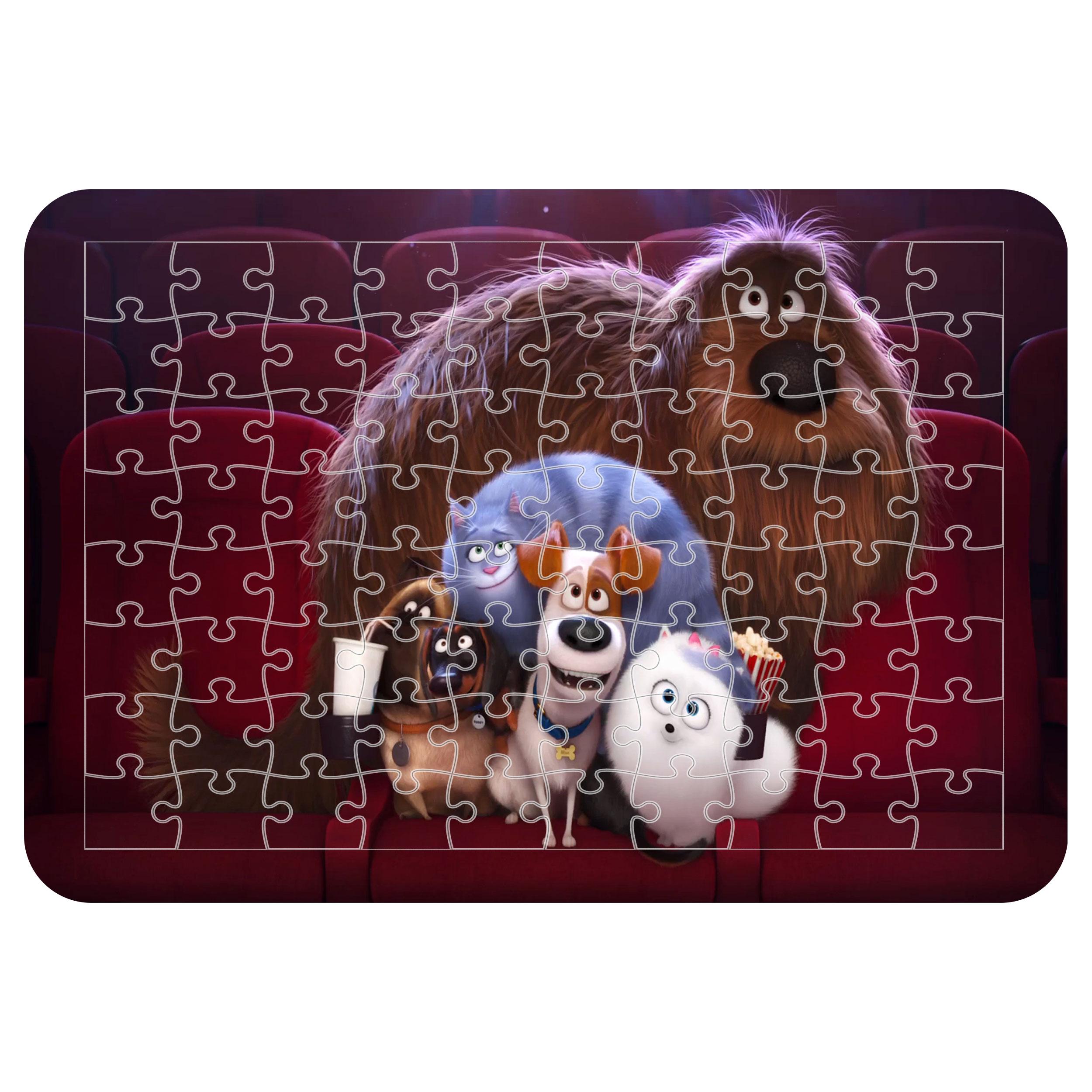 پازل 54 تکه اطلس آبی طرح کارتون زندگی مخفی حیوانات خانگی مدل P1955