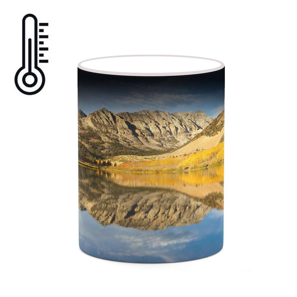 ماگ حرارتی کاکتی طرح منظره پاییزی مدل mgh18574