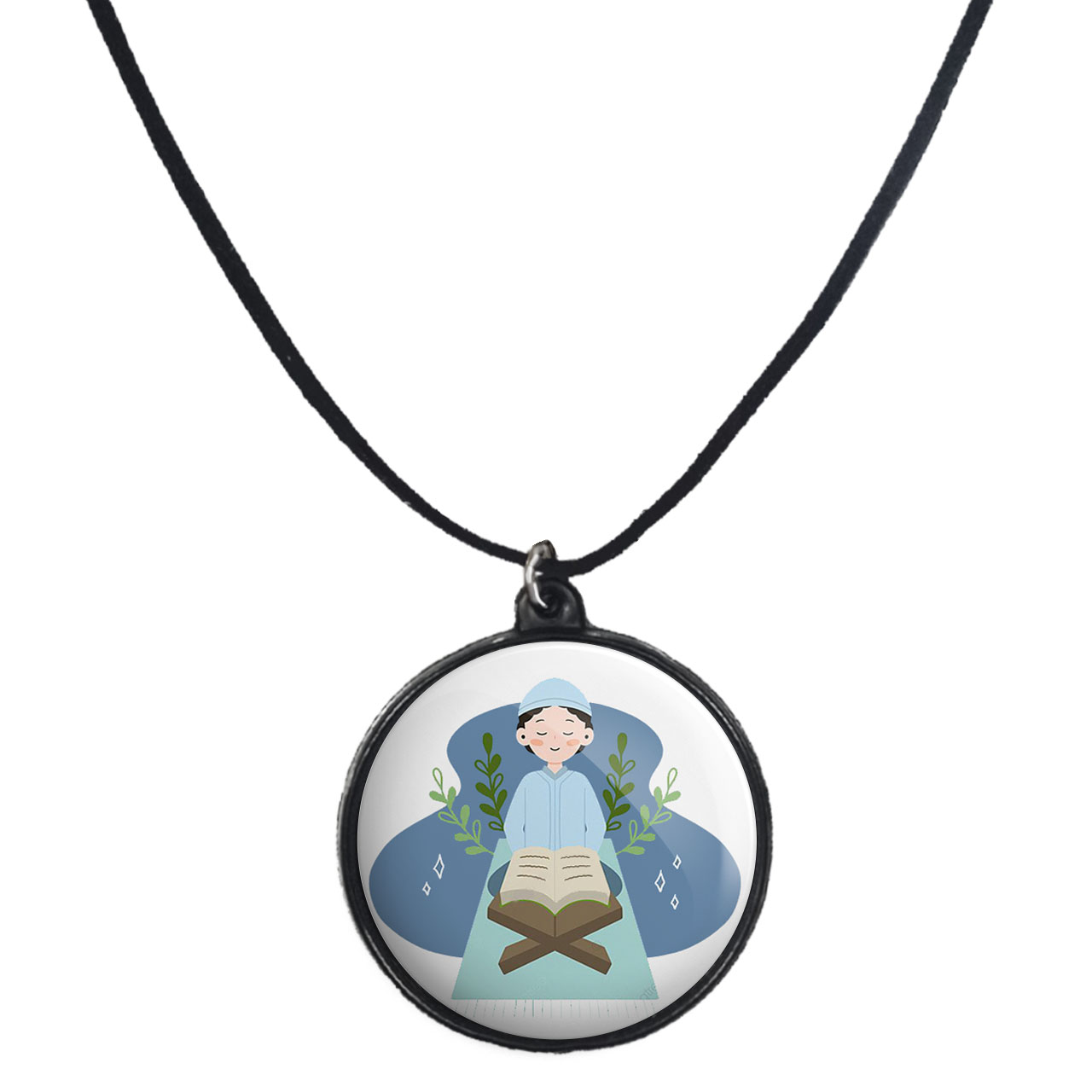 گردنبند پرمانه طرح جشن تکلیف کد pmb.25810 مدل دو طرفه