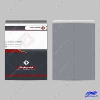 طرح پاکت نامه لایه باز سازمانی نوین psd (A4)