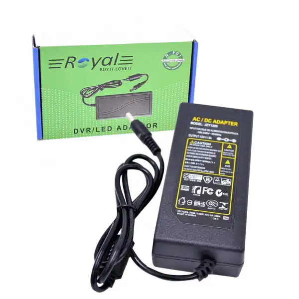شارژر آداپتور ROYAL 12V 5A - یاسین کامپیوتر