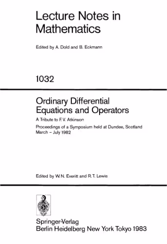 خرید و دانلود نسخه کامل کتاب Ordinary Differential Equations and Operators