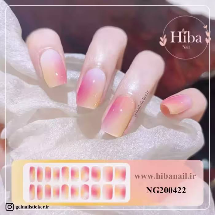 استیکر ژله ای کاشت ناخن (نیل رپ)_کد NG200422