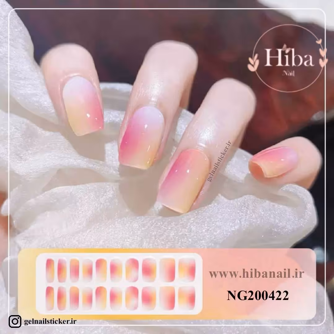 استیکر ژله ای کاشت ناخن (نیل رپ)_کد NG200422