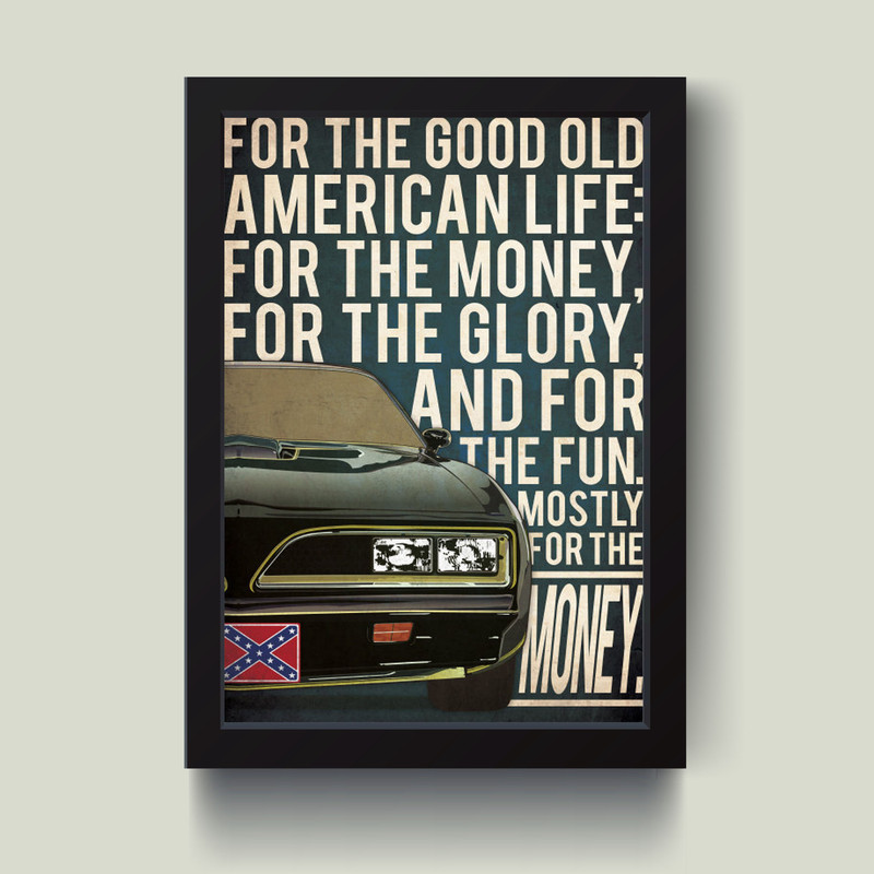 تابلو مدل Money Car کدS1429-b | دنیای قاب