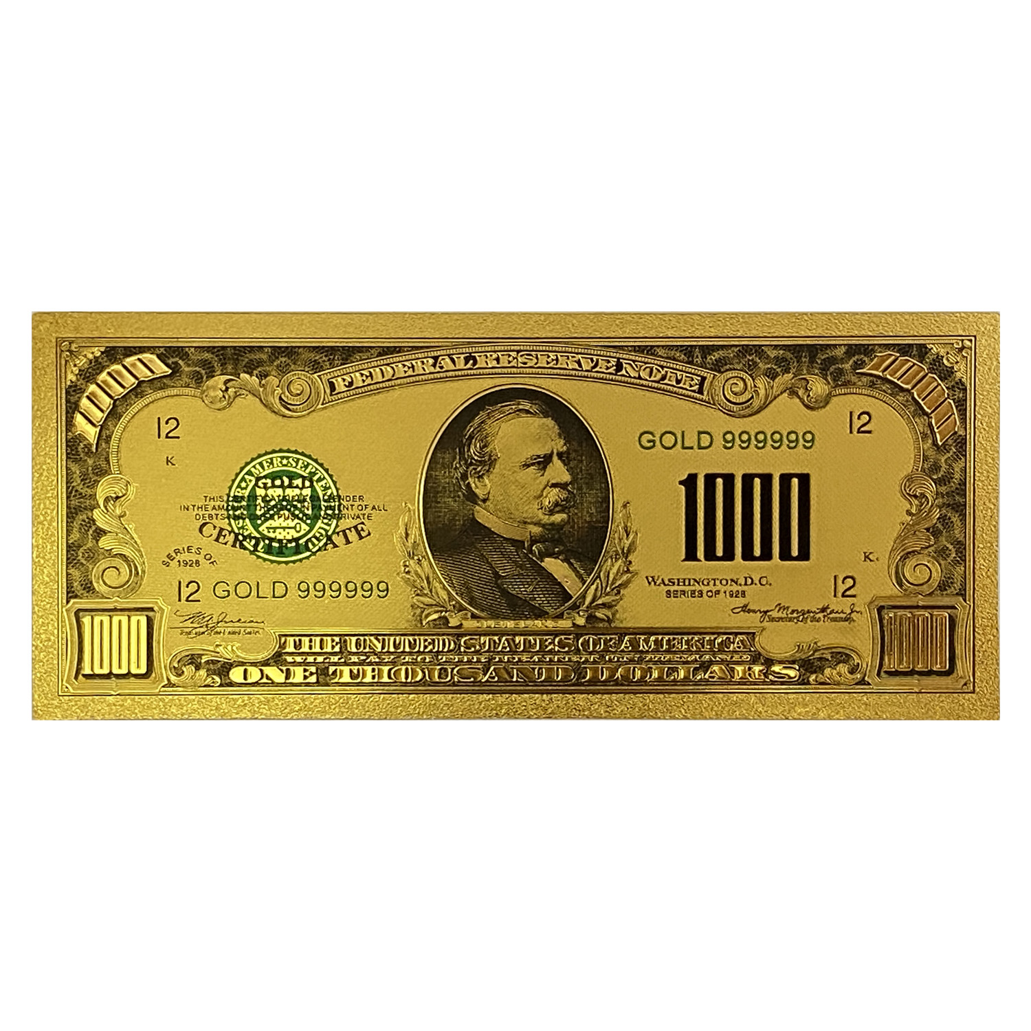 اسکناس تزیینی طرح 1000 دلاری