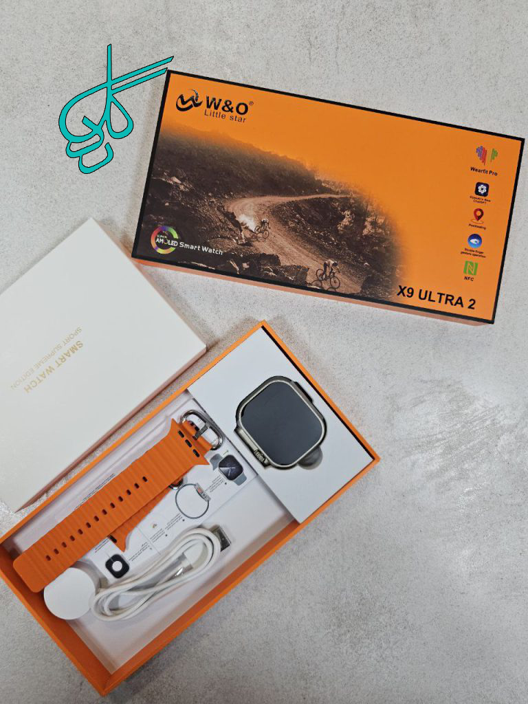 خرید ساعت هوشمند الترا2 x9 دارای صفحه نمایش اولد و سنسور حرکتی و فول امکانات کد 1916797 - ردگل